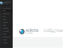 Tablet Screenshot of adictafilms.com